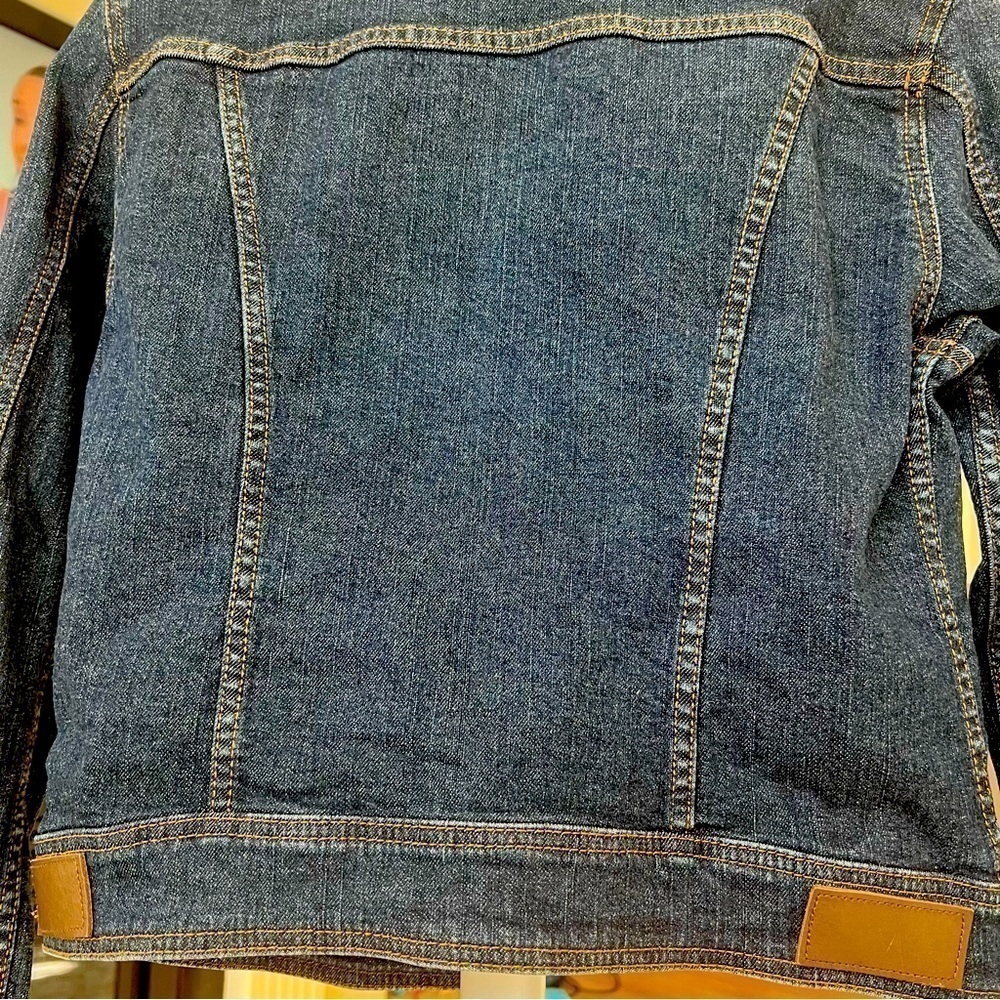 Jockey Person to Person Stretch Denim Jacket Women's Ink Wash Classic Size S - Picture 2 of 10